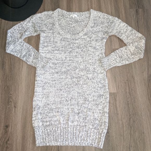 Talula Light Grey Chunky Knit Sweater Dress Small - Picture 2 of 6